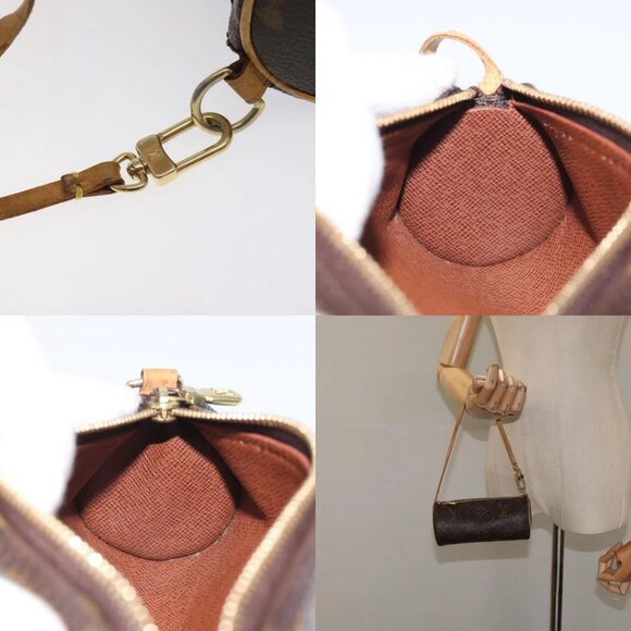 LOUIS VUITTON Monogram Papillon Pouch LV Auth 126576 - Picture 13 of 14